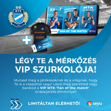 Kép betöltése a galériamegjelenítőbe: MTK Budapest Fan of the Match élménycsomag + páros belépő és szurkolói mez
